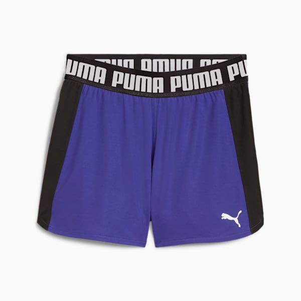 TRAIN ALL DAY Women's 3" Knit Training Shorts, Lapis Lazuli-PUMA Black, extralarge
